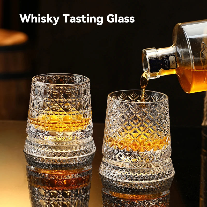 Roterande Whiskyglas – 360° Kristallglas