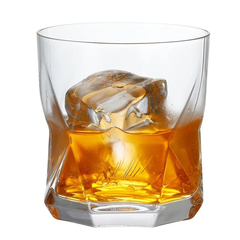 1PCS Whiskey Glass, Old Fashioned Rocks Glasses Tumblers, Glassware for Cocktail Scotch, Bourbon, Gin, Voldka, Brandy