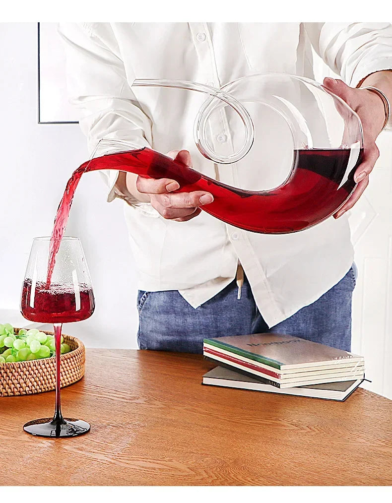 Svanen – Lyxig Kristallkaraff för Rött Vin (1500ml)