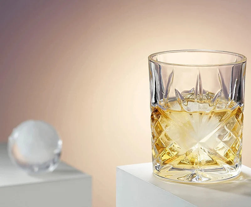 1PCS Whiskey Glass, Old Fashioned Rocks Glasses Tumblers, Glassware for Cocktail Scotch, Bourbon, Gin, Voldka, Brandy